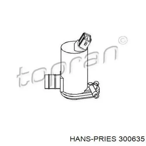 Насос-мотор омывателя стекла, перед/зад Hans Pries (Topran) 300635 цена, от 5.18 USD