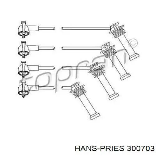 Высоковольтные провода 300703 Hans Pries (Topran)