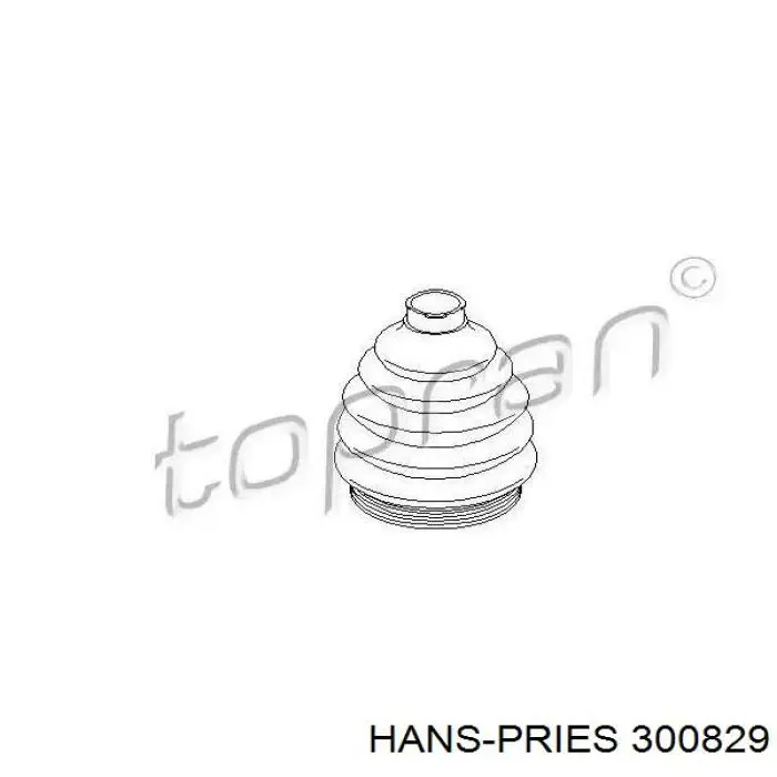 Пыльник ШРУСа задней полуоси наружный 300829 Hans Pries (Topran)