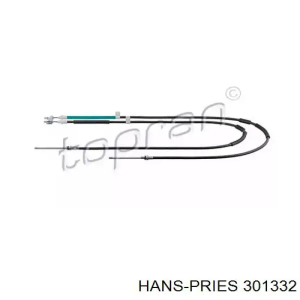 Задний трос ручника 301332 Hans Pries (Topran)