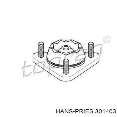 Опора стойки амортизатора переднего Hans Pries (Topran) 301403 цена, от 11.29 USD