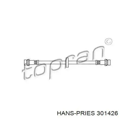 Задний тормозной шланг 301426 Hans Pries (Topran)