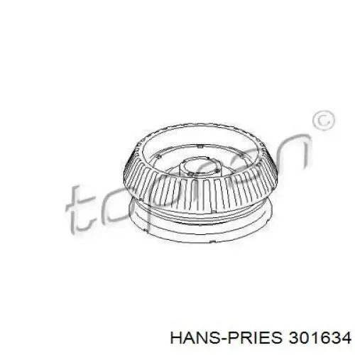 Опора амортизатора переднего 301634 Hans Pries (Topran)