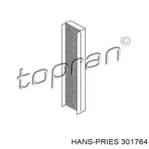 Фильтр салона 301764 Hans Pries (Topran)