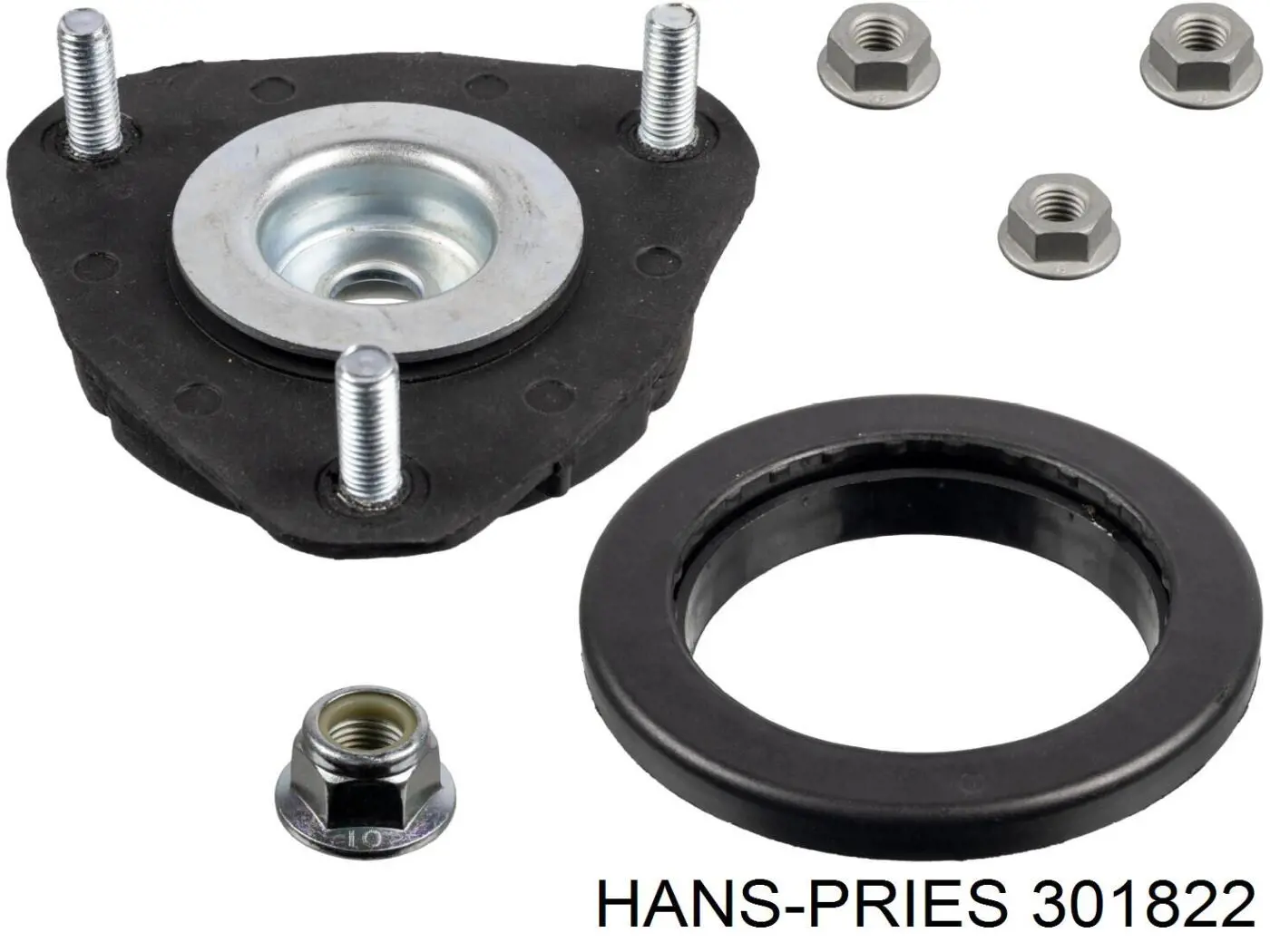 Опора стойки амортизатора переднего Hans Pries (Topran) 301822 цена, от 13.49 USD