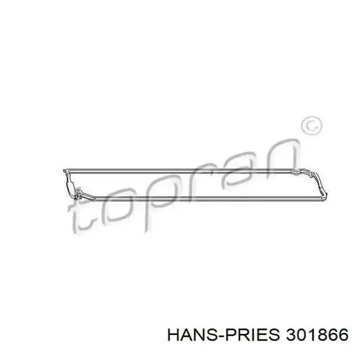 301866 Hans Pries (Topran) прокладка клапанной крышки
