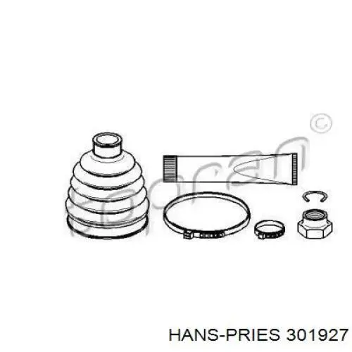 Пыльник ШРУСа наружный 301927 Hans Pries (Topran)