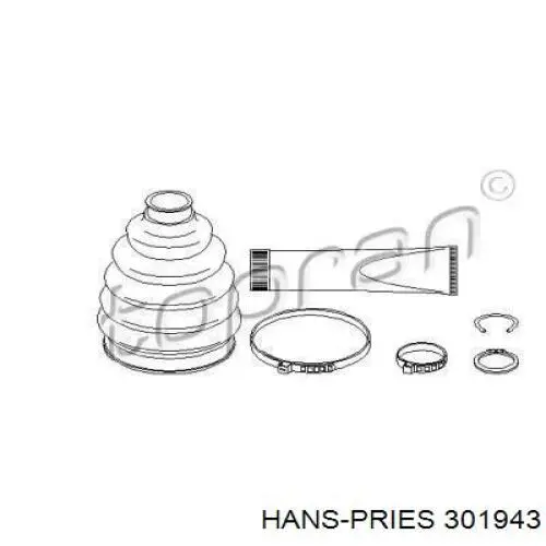 Пыльник ШРУСа наружный 301943 Hans Pries (Topran)