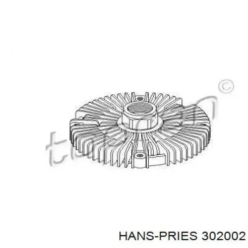 Вискомуфта вентилятора 302002 Hans Pries (Topran)