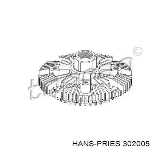 Вискомуфта вентилятора 302005 Hans Pries (Topran)