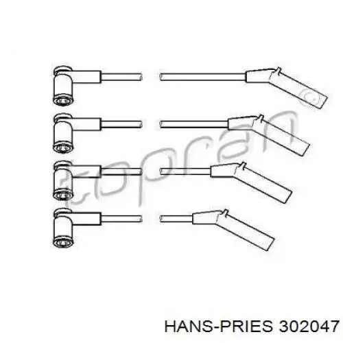 Высоковольтные провода 302047 Hans Pries (Topran)