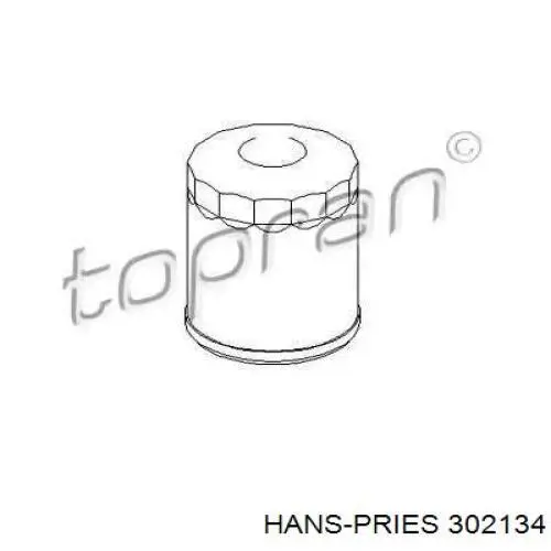 Масляный фильтр 302134 Hans Pries (Topran)