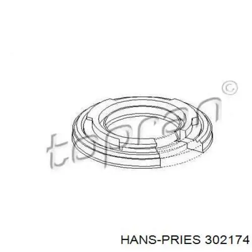 Сальник коленвала двигателя передний 302174 Hans Pries (Topran)