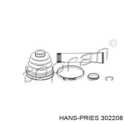 Пыльник ШРУСа внутренний 306323 GKN-Spidan