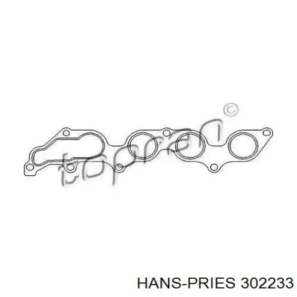 302233 Hans Pries (Topran) прокладка коллектора