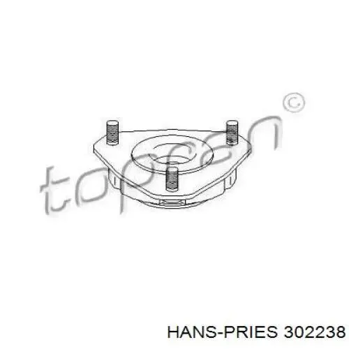 Опора амортизатора переднего 302238 Hans Pries (Topran)