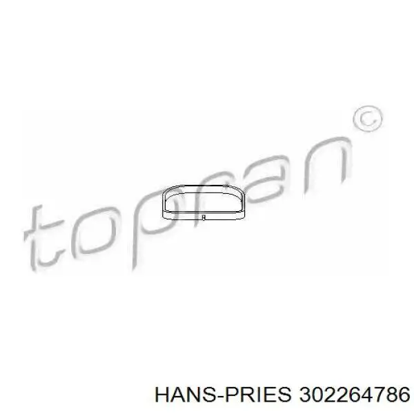 302 264 786 Hans Pries (Topran) прокладка впускного коллектора