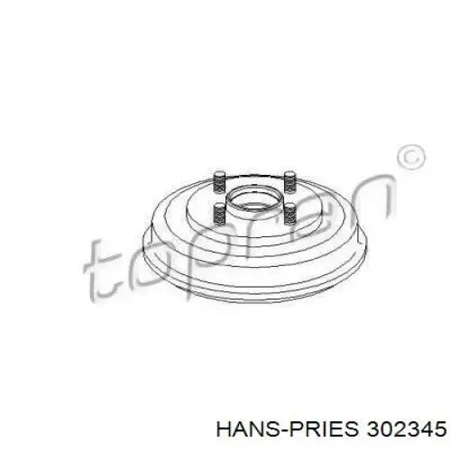 Тормозной барабан 302345 Hans Pries (Topran)