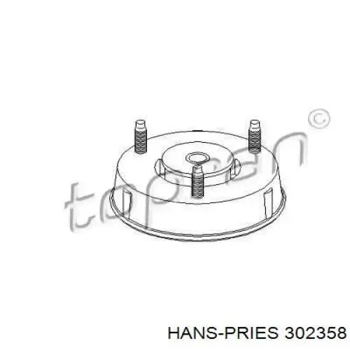 Опора амортизатора переднего 302358 Hans Pries (Topran)