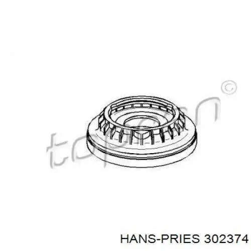 Опорный подшипник амортизатора 302374 Hans Pries (Topran)