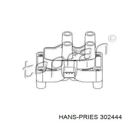 Катушка зажигания 302444 Hans Pries (Topran)