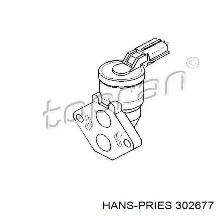 Регулятор холостого хода 302677 Hans Pries (Topran)