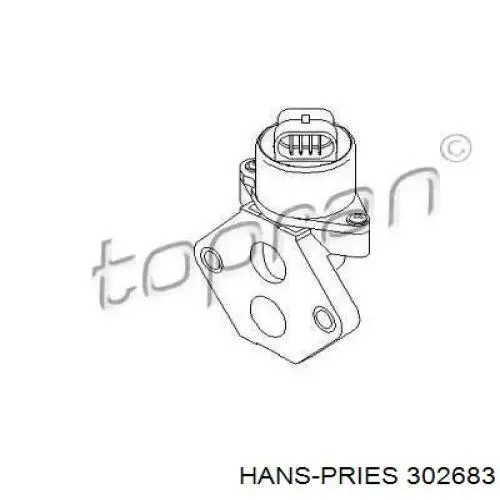 Клапан холостого хода Hans Pries (Topran) 302683 цена, от 22.65 USD