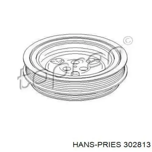 Шкив коленвала (демпфер) Hans Pries (Topran) 302813 цена, от 82.04 USD