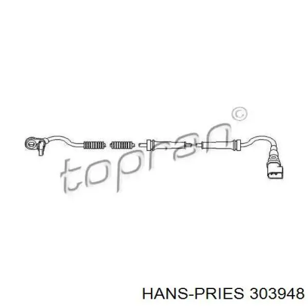 Датчик АБС (ABS) передний 303948 Hans Pries (Topran)