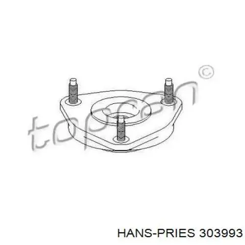 Опора амортизатора переднего 303993 Hans Pries (Topran)