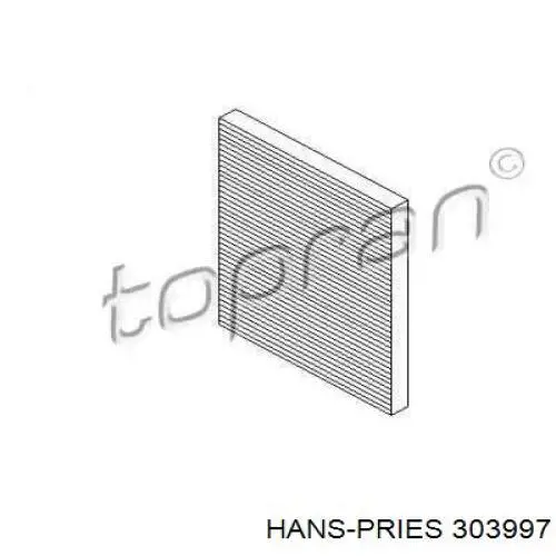 Фильтр салона 303997 Hans Pries (Topran)