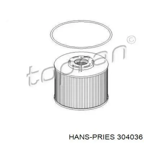 Топливный фильтр 304036 Hans Pries (Topran)