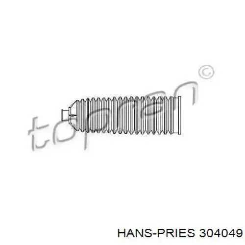 Пыльник рулевого механизма (рейки) левый 304049 Hans Pries (Topran)