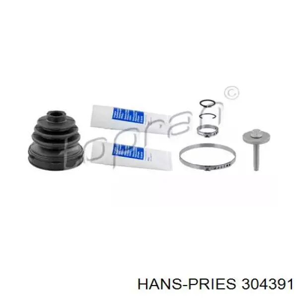 Пыльник шарнира угловых скоростей внутренний передний Hans Pries (Topran) 304391 цена, от 16.11 USD