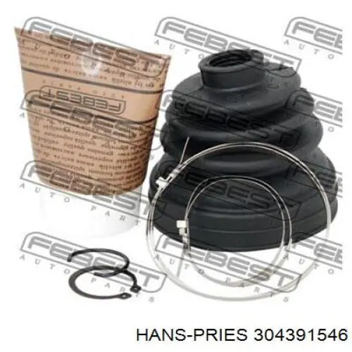 Пыльник шарнира угловых скоростей внутренний передний Hans Pries (Topran) 304391546 цена, от 14.17 USD