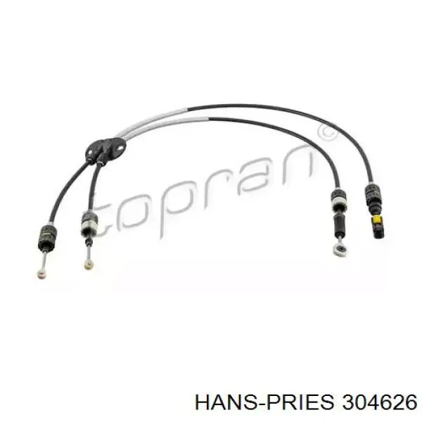 304626 Hans Pries (Topran) трос переключения передач сдвоенный