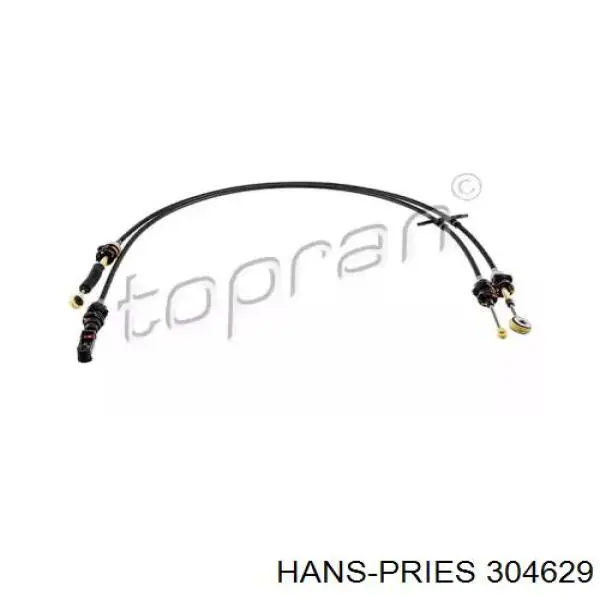 304629 Hans Pries (Topran) трос переключения передач сдвоенный