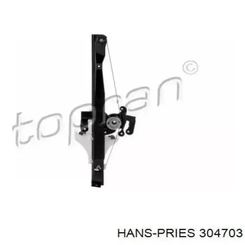 304703 Hans Pries (Topran) механизм стеклоподъемника двери задней левой