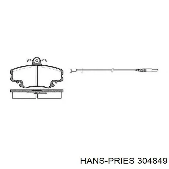 Ступица передняя 304849 Hans Pries (Topran)