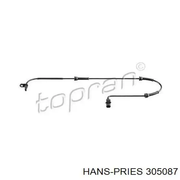 Датчик АБС (ABS) задний 305087 Hans Pries (Topran)