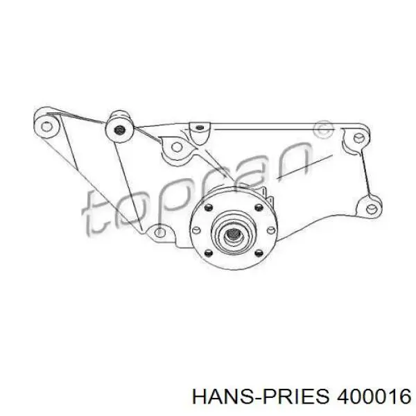 Натягувач приводного ременя 400016 Hans Pries (Topran)