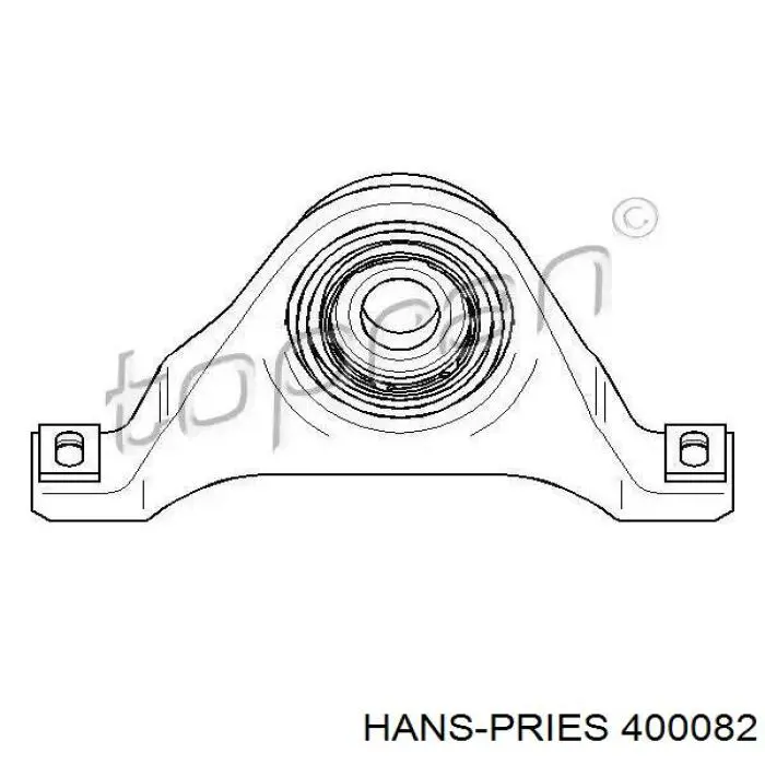 400082 Hans Pries (Topran) подвесной подшипник карданного вала