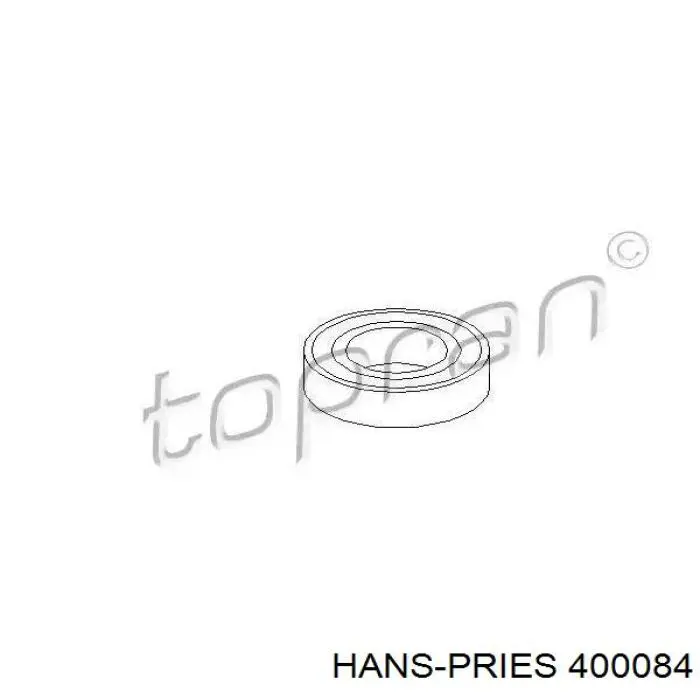 Муфта подвесного подшипника карданного вала Hans Pries (Topran) 400084 цена, от 10.17 USD