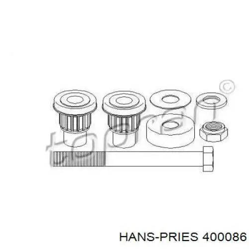 Ремкомплект маятникового рычага 400086 Hans Pries (Topran)