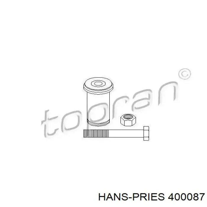 400087 Hans Pries (Topran) ремкомплект маятникового рычага