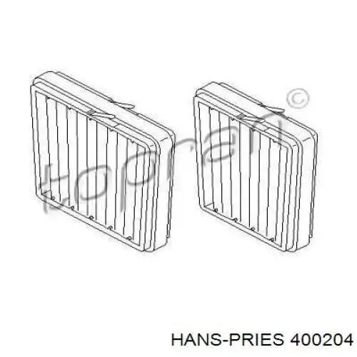 Фильтр салона 400204 Hans Pries (Topran)