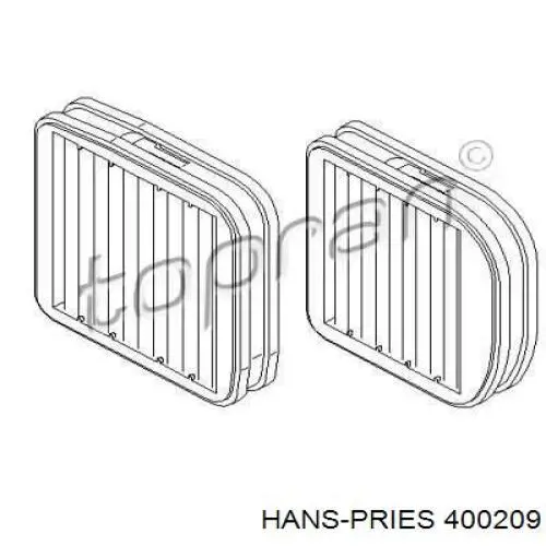 Фильтр салона 400209 Hans Pries (Topran)