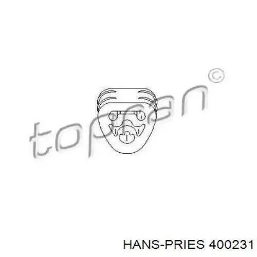 Подушка глушителя 400231 Hans Pries (Topran)