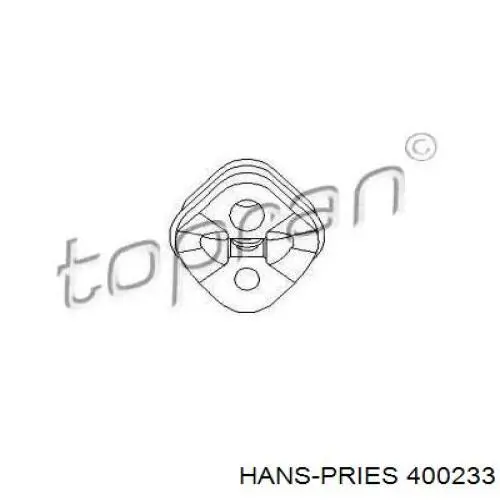 400233 Hans Pries (Topran) подушка глушителя