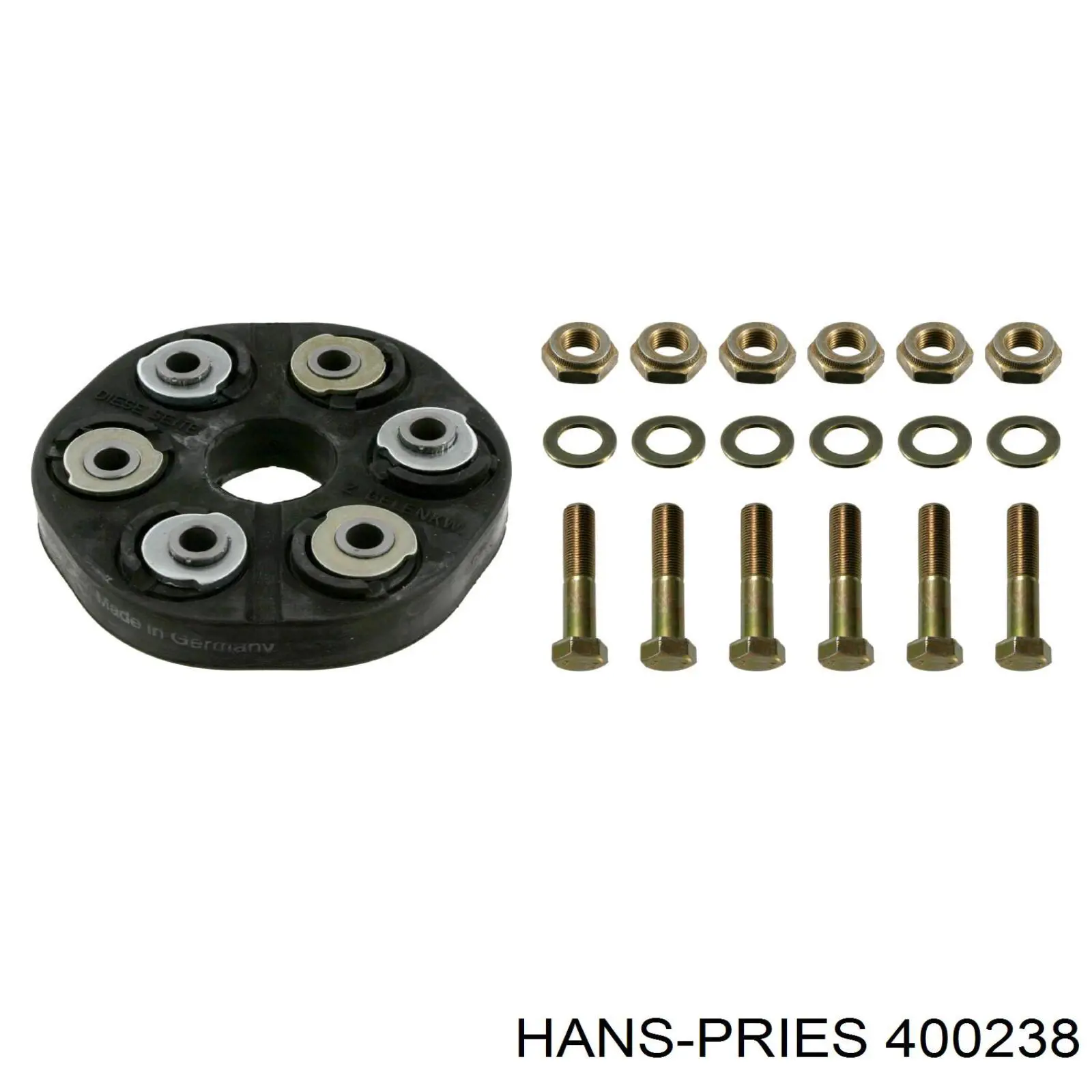 Купить 400238 Hans Pries (Topran) Муфта кардана эластичная передняя